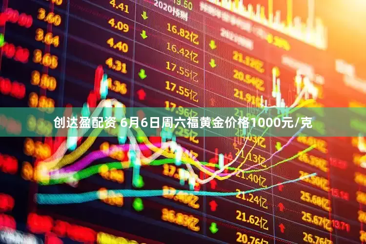 创达盈配资 6月6日周六福黄金价格1000元/克